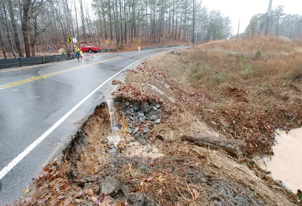 Samples Road surface cracking