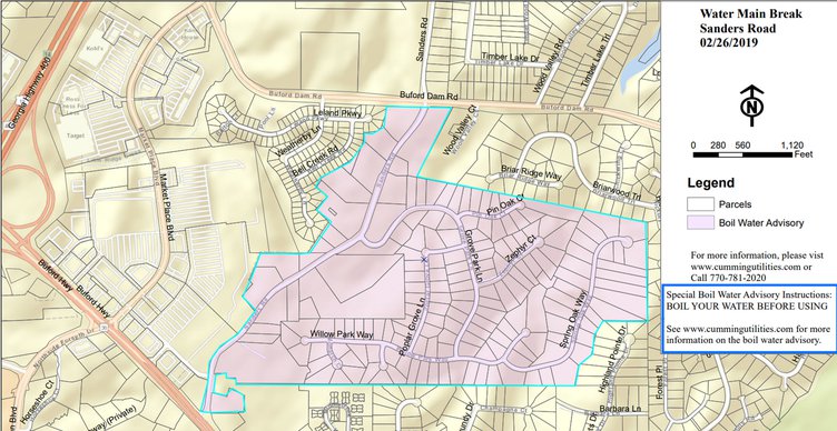 City of Cumming Boil Water Advisory