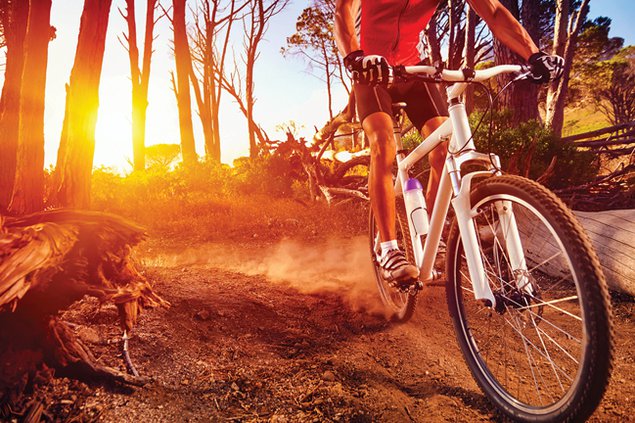 biking