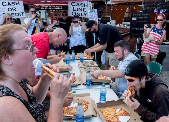 Pizza eating contest